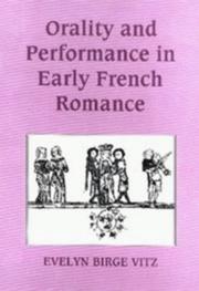 Cover of: Orality and performance in early French romance