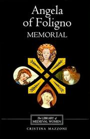 Cover of: Angela of Foligno's Memorial (Library of Medieval Women)