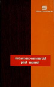 Cover of: Instrument/commercial pilot manual by 