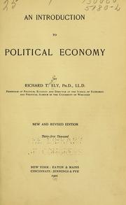 Cover of: An introduction to political economy