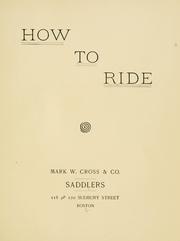 Cover of: How to ride