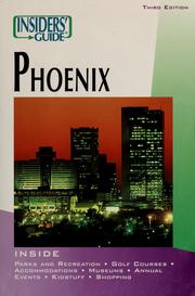 Cover of: Insiders' guide to Phoenix by Lori Rohlk Pfeiffer