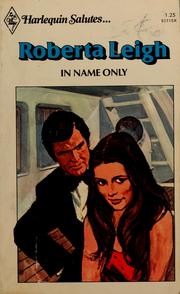 Cover of: In name only