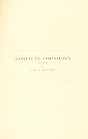 Iroquoian cosmology (first part) by J. N. B. Hewitt