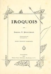 Cover of: Iroquois by Samuel P. Moulthrop