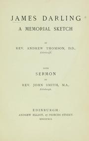 Cover of: James Darling by Andrew Thomson