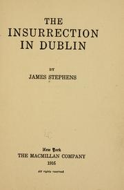 Cover of: The insurrection in Dublin.