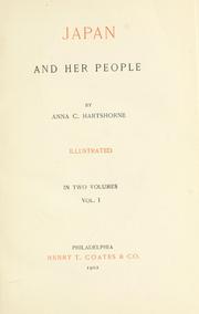 Cover of: Japan and her people. by Anna C. Hartshorne