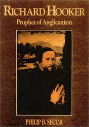 Cover of: Richard Hooker Prophet of Anglicanism