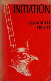 Cover of: Initiation by Elisabeth Haich