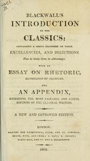 Introduction to the classics by Anthony Blackwall