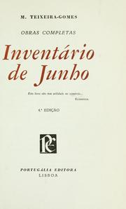 Cover of: Inventário de Junho