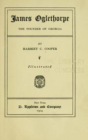 Cover of: James Oglethorpe: the founder of Georgia