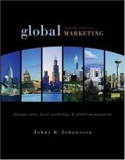 Cover of: Global Marketing by Johny K. Johansson, Johny K. Johansson