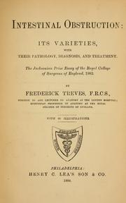 Cover of: Intestinal obstruction by Frederick Treves
