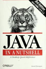 Cover of: Java in a nutshell: a desktop quick reference