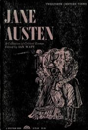 Cover of: Jane Austen: a collection of critical essays.