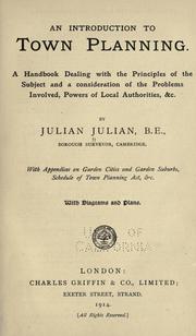 Cover of: An introduction to town planning by Julian Julian, Julian Julian