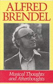 Cover of: Musical Thoughts and Afterthoughts by Alfred Brendel