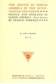 Cover of: The Jesuits in North America in the seventeenth century