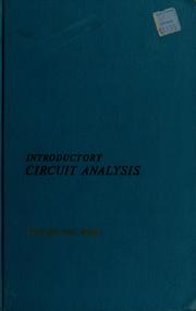 Cover of: Introductory circuit analysis by Sven Ivar Pearson