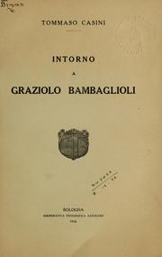 Cover of: Intorno a Graziolo Bambaglioli