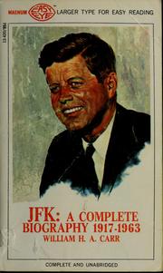 Cover of: JFK: a complete biography, 1917-1963