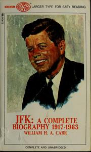 JFK by William H A. Carr