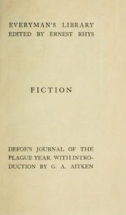 Cover of: A journal of the plague year by Daniel Defoe