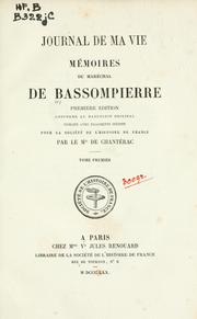 Cover of: Journal de ma vie: mémoires