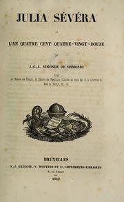Cover of: Julia Sévéra: ou, l'an cent quatre-vingt-douze