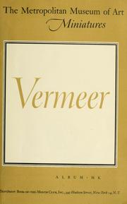 Cover of: Jan Vermeer, 1632-1675