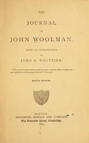 Cover of: The journal of John Woolman by John Woolman
