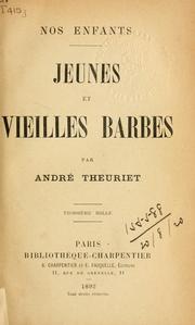 Cover of: Jeunes et vieilles barbes.