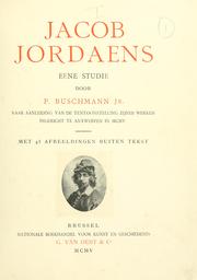 Cover of: Jacob Jordaens