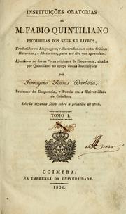 Cover of: Instituições oratorias by Quintilian