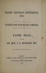 Cover of: Justice for voluntary schools by Addington, John Gellibrand Hubbard 1st Baron