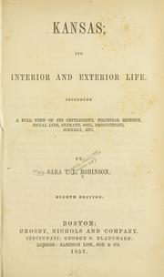 Cover of: Kansas: its interior and exterior life.