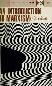 Cover of: An introduction to Marxism