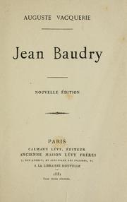 Cover of: Jean Baudry.