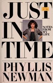 Cover of: Just in time: notes from my life