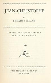 Cover of: Jean-Christophe by Romain Rolland