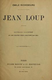 Cover of: Jean Loup
