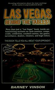 Cover of: Las Vegas behind the tables!