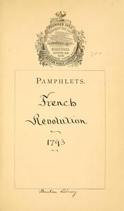 Cover of: La Convention nationale de France aux Bataves: imprimé par ordre de la Convention nationale ; du 7 mars 1793
