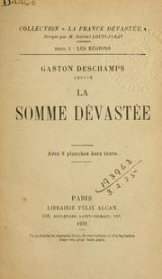 Cover of: Somme Dévastée.