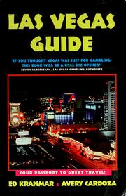 Cover of: Las Vegas guide by Ed Kranmar