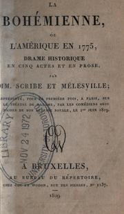 Cover of: bohémienne: où, L'Amérique en 1775.  Drame historique en cinq actes et en prose