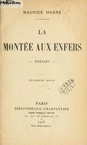Cover of: montée aux enfers: poésies.