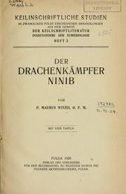 Cover of: Keilinschriftliche Studien by Maurus Witzel
